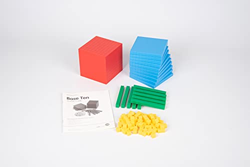 Edx Education Base 10 Educational Blocks Set, Maths Learning Resources