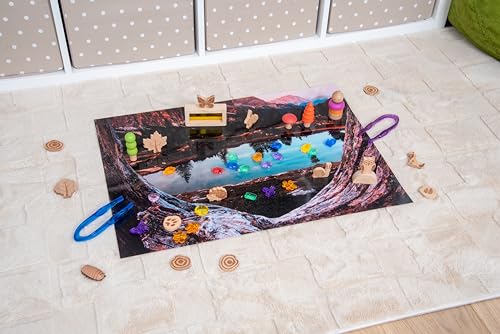tickit 73584 Mountains A2 Discovery Play Mat - Sensory Mat - Toy Mat - Exploration