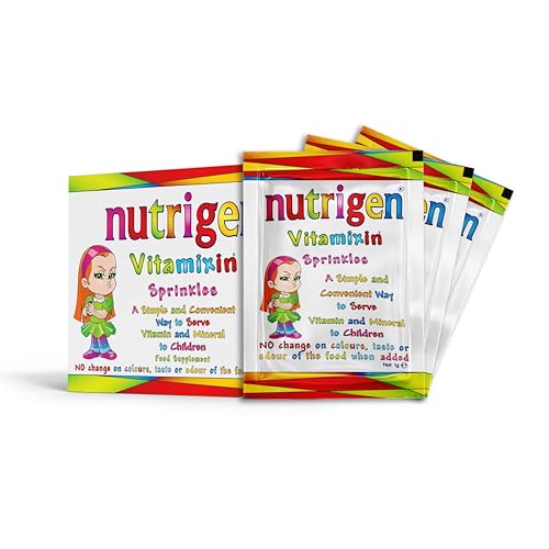 Nutrigen Vitamixin Sprinkles – multivitamin and Mineral Powder for Toddlers and Young Children. Encapsulated micronutrients to Improve Acceptance and Effectiveness in The Body, 30 sachets