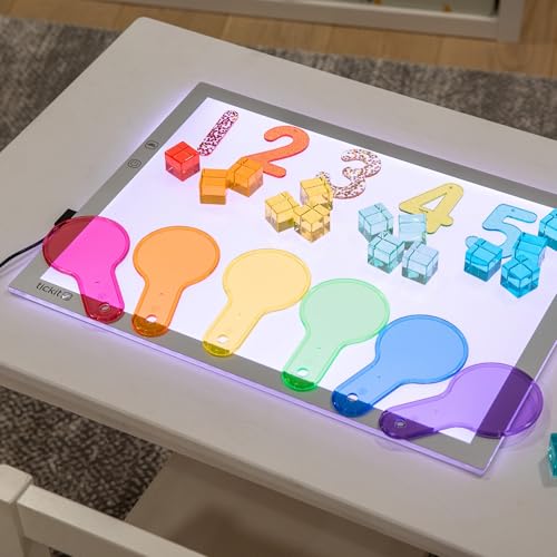 tickit A3 Colour Changing LED Light Panel – Sensory & Educational Toy for Kids, Portable, A+ Energy Rated, for Early Years, STEM, Classroom & Home Learning