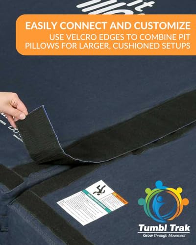 Sensory Crash Mat for Kids – Soft, Cushioned Landing with Low-Density Foam and Washable Denim Cover – Ideal for Sensory Rooms and Therapy (3FT X 4FT X 8IN)