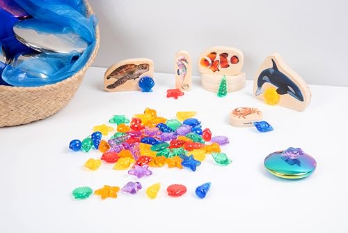 TickiT 73121 Translucent Shell Gems - Motor Skills - Maths Toy - Counters, Counting