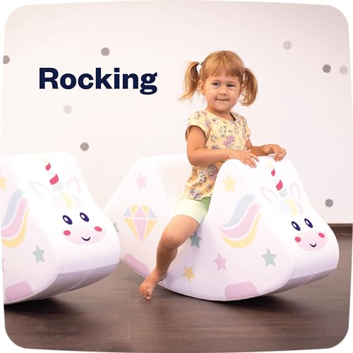 IGLU Ride on Rocking Toy Unicorn Soft Play Shape