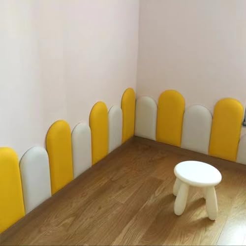 Boracy Anti Collision Wall Padding for Kids, 3D Wall Panels Self Adhesive for Autisti Kids Room Nursery Wall Stickers, Headboard Panels for Wall(Pink,200cm)