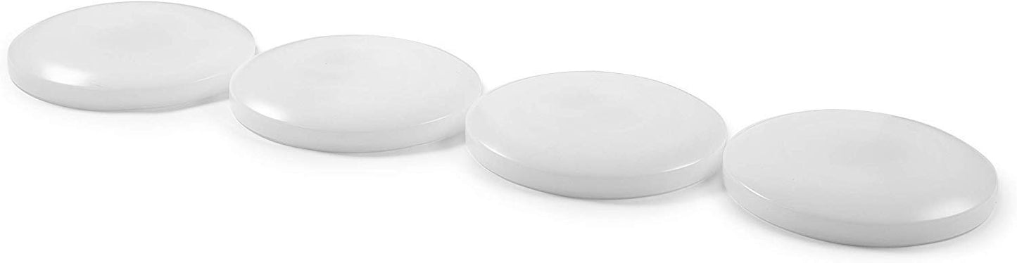 Round Interactive Light Up Floor Tile White Plastic Surface Sensory and Special Needs Toys