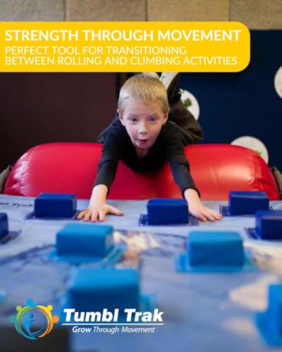 Tumbl Trak Grow Through Movement Air Barrel for Pediatric Occupational Therapy - Sensory Integration and Play Therapy for Neurodivergent Children (Purple, 75 cm)