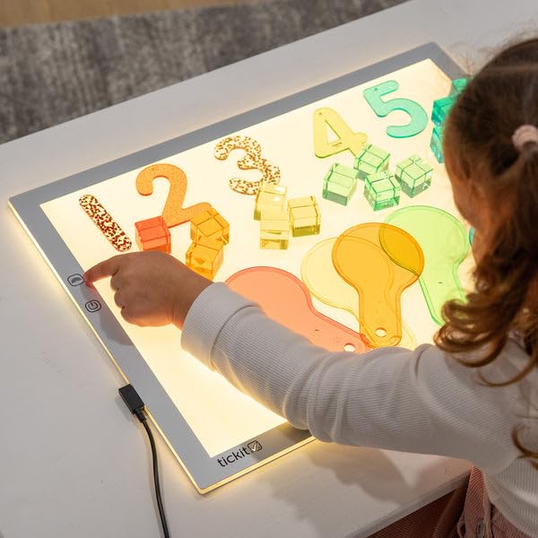 tickit A3 Colour Changing LED Light Panel – Sensory & Educational Toy for Kids, Portable, A+ Energy Rated, for Early Years, STEM, Classroom & Home Learning