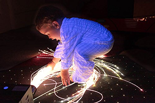 SE2003LED4000R 200 Tails x 3m Sensory Fibre Optic sideglow kit with Remote Control