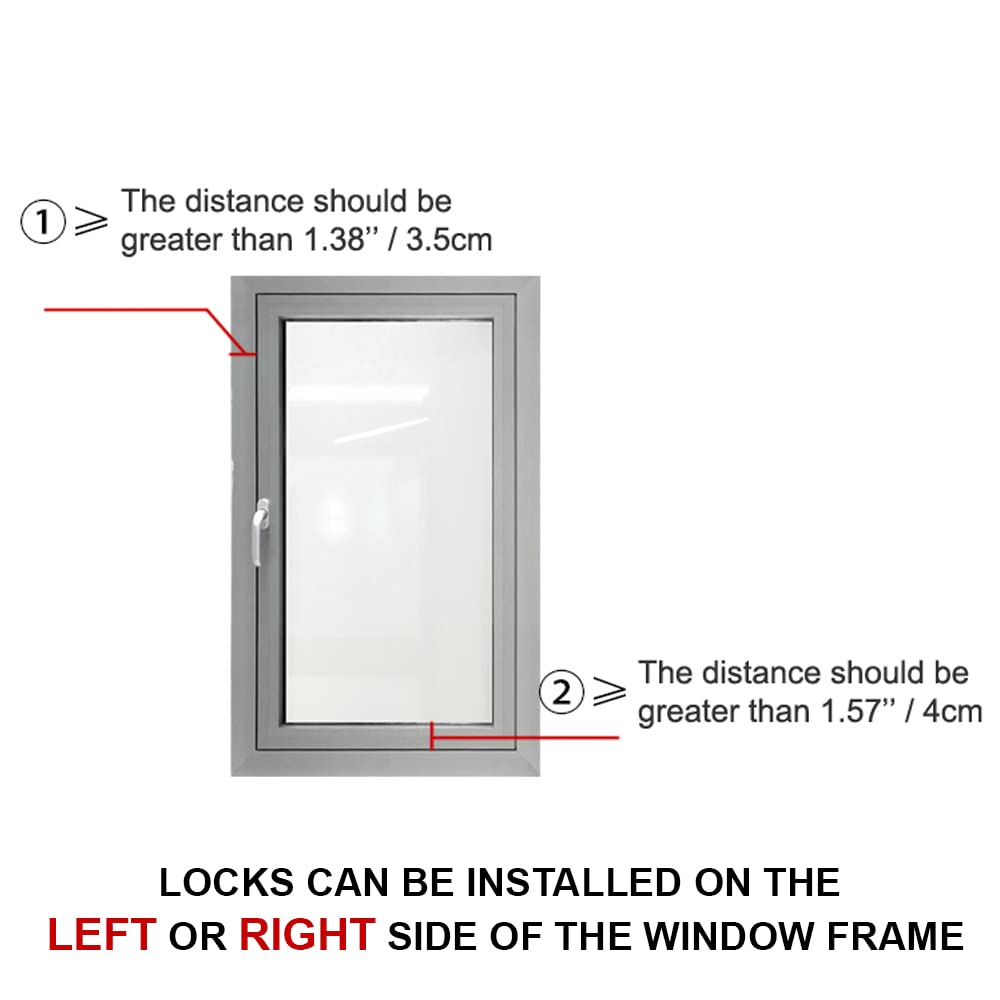 BeeGo® 1 Pc Child Safety Window Locks & Restrictor – Effective Child Proof Protection for UPVC & Standard Windows, Ideal for Preventing Accidents with Kids & Pets, Grey