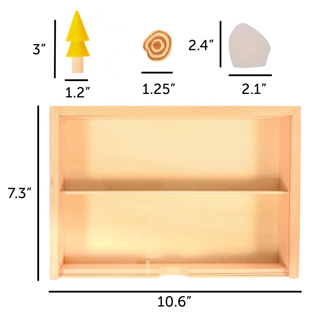 tickit 73552 Woodland Trail Set - Pretend Play - Woodland figures - Small World Play - Wooden Toys, Wood
