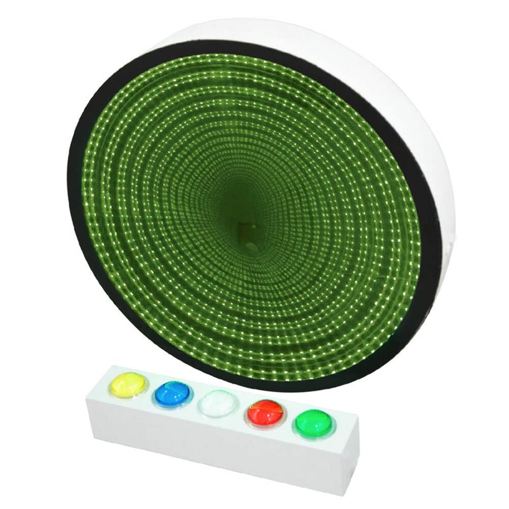 Playlearn 60cm Sensory Mega Infinity Mirror with Interactive Button Controller