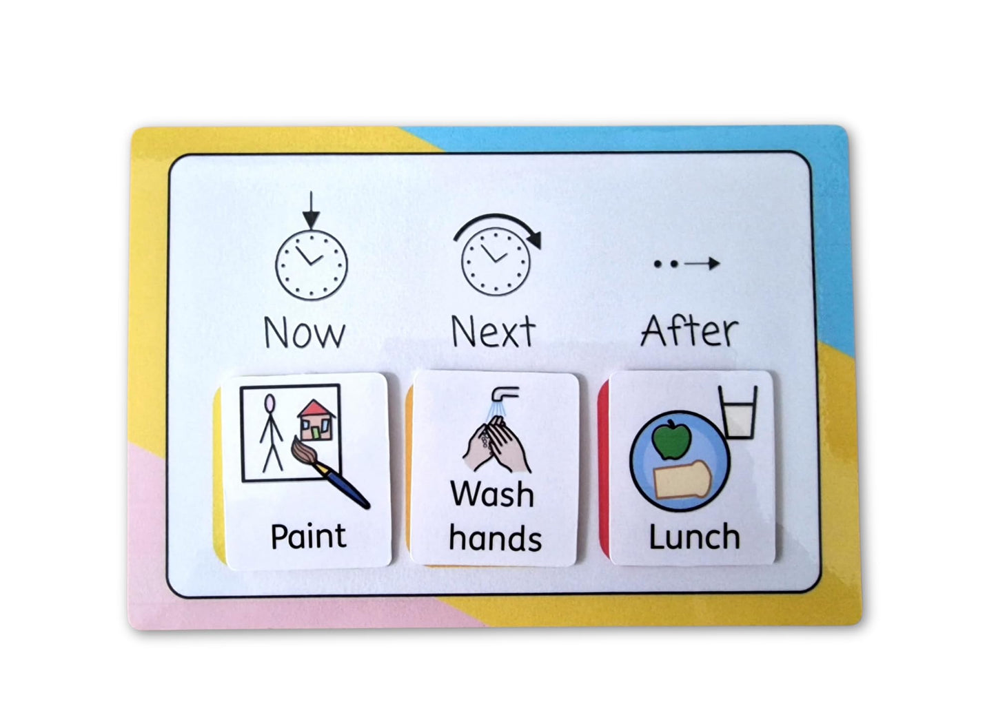 Learning Fun Resources Now and Next Flashcards with Board - Autism, SEN