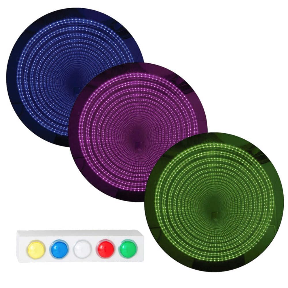 Playlearn 60cm Sensory Mega Infinity Mirror with Interactive Button Controller