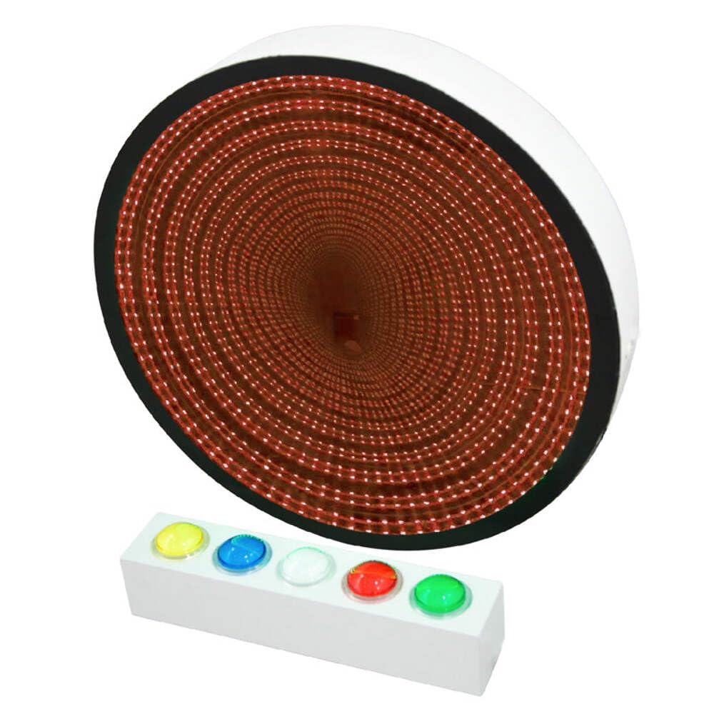 Playlearn 60cm Sensory Mega Infinity Mirror with Interactive Button Controller