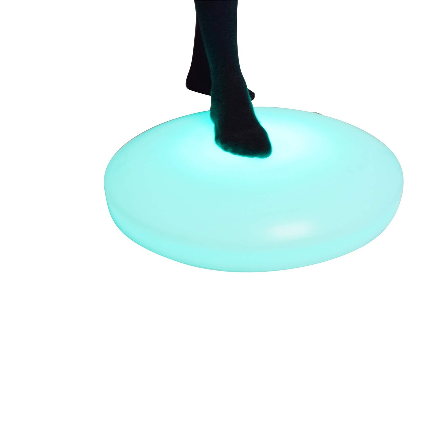 Round Interactive Light Up Floor Tile White Plastic Surface Sensory and Special Needs Toys