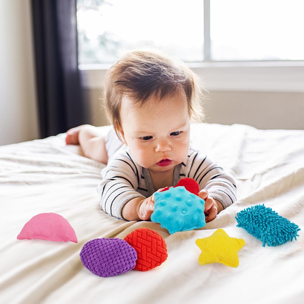 teytoy Texture Sensory Bean Bags Toys for Autism, 12 Fidget Sensory Shape Toys