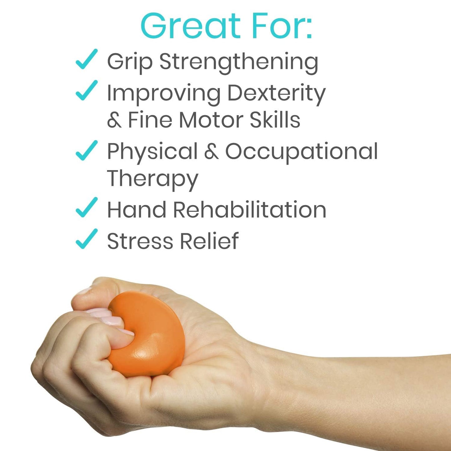 Vive Therapy Putty - Theraputty, Therapeutic, Occupational and Exercise Tool for Stress
