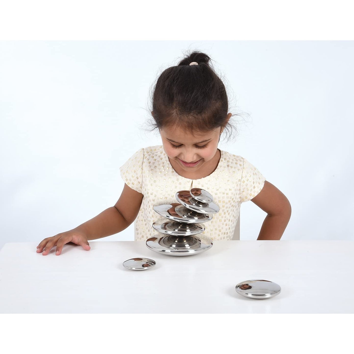 TickiT 72217 Sensory Reflective Silver Buttons