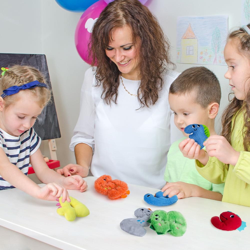 teytoy Texture Sensory Bean Bags Toys for Autism, 10 Fidget Sensory Number Toys