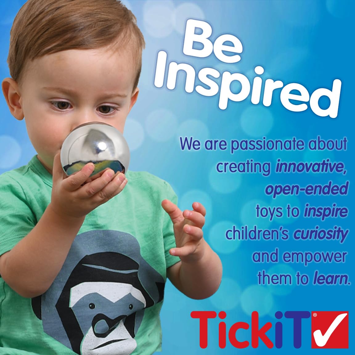 TickiT Sensory Mood Play Cube, LED Colour-Changing Sensory Light Table, Messy Play