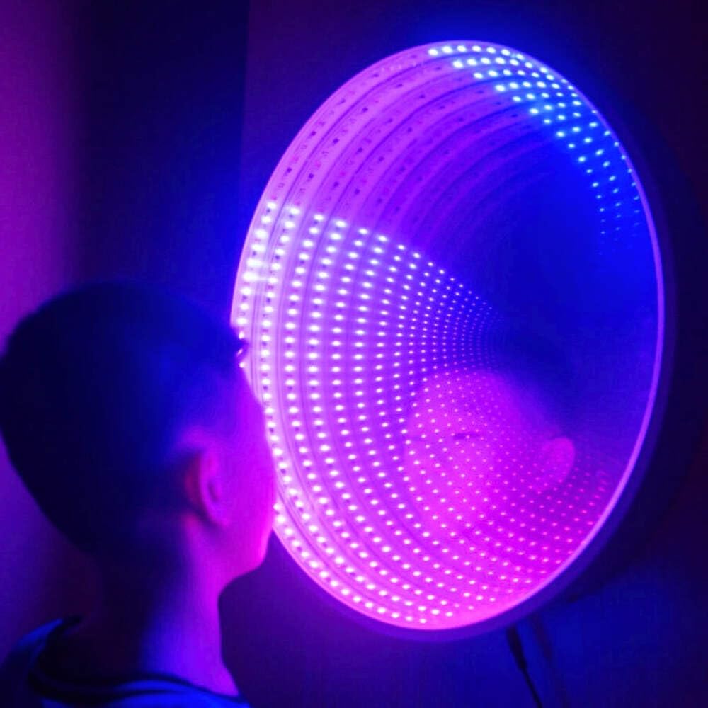 Playlearn 60cm Sensory Mega Infinity Mirror with Interactive Button Controller