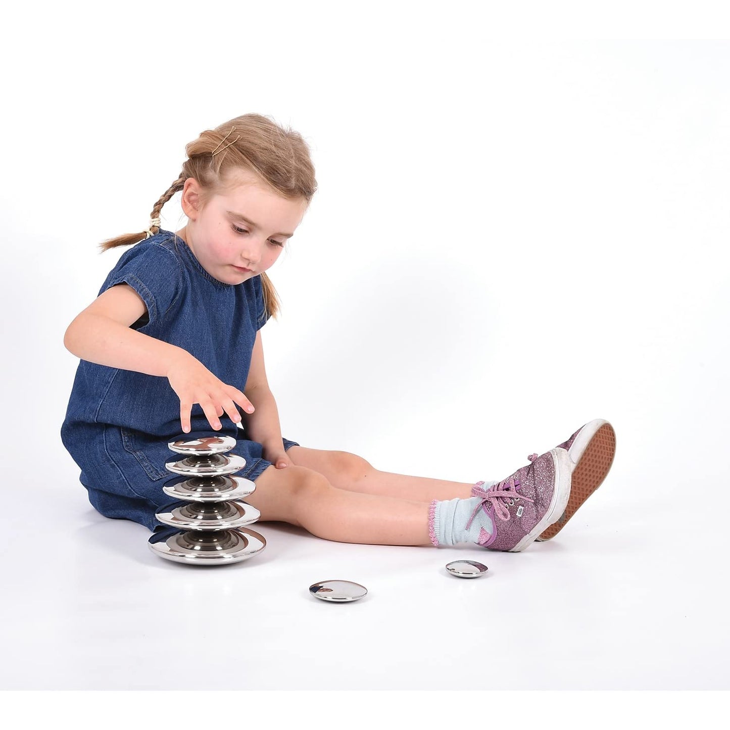 TickiT 72217 Sensory Reflective Silver Buttons