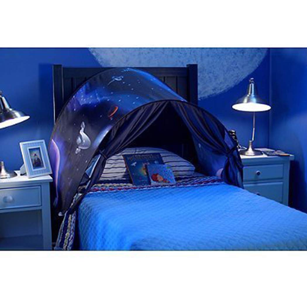 Bed Tents For Girls Boys,Pop Up Tents For Kids With Light,Kids Dream Bed Tent,Sleep Tent,Children's Playrooms,Christmas Birthday Gifts (Space)