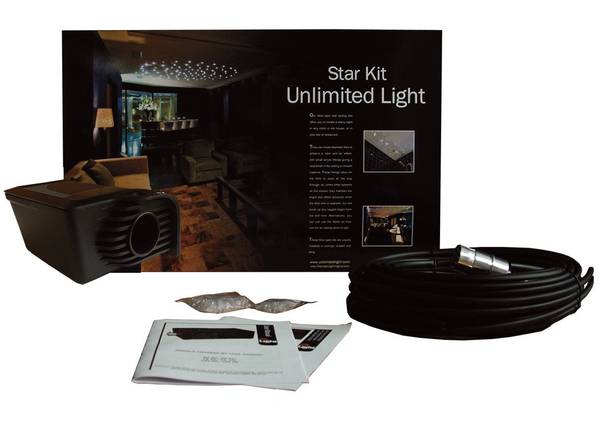 SS112+1LED100 Small Fibre Optic Star Ceiling kit with LED Source White Light only