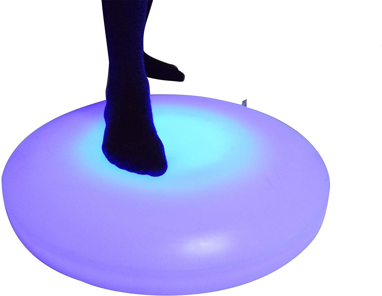 Round Interactive Light Up Floor Tile White Plastic Surface Sensory and Special Needs Toys
