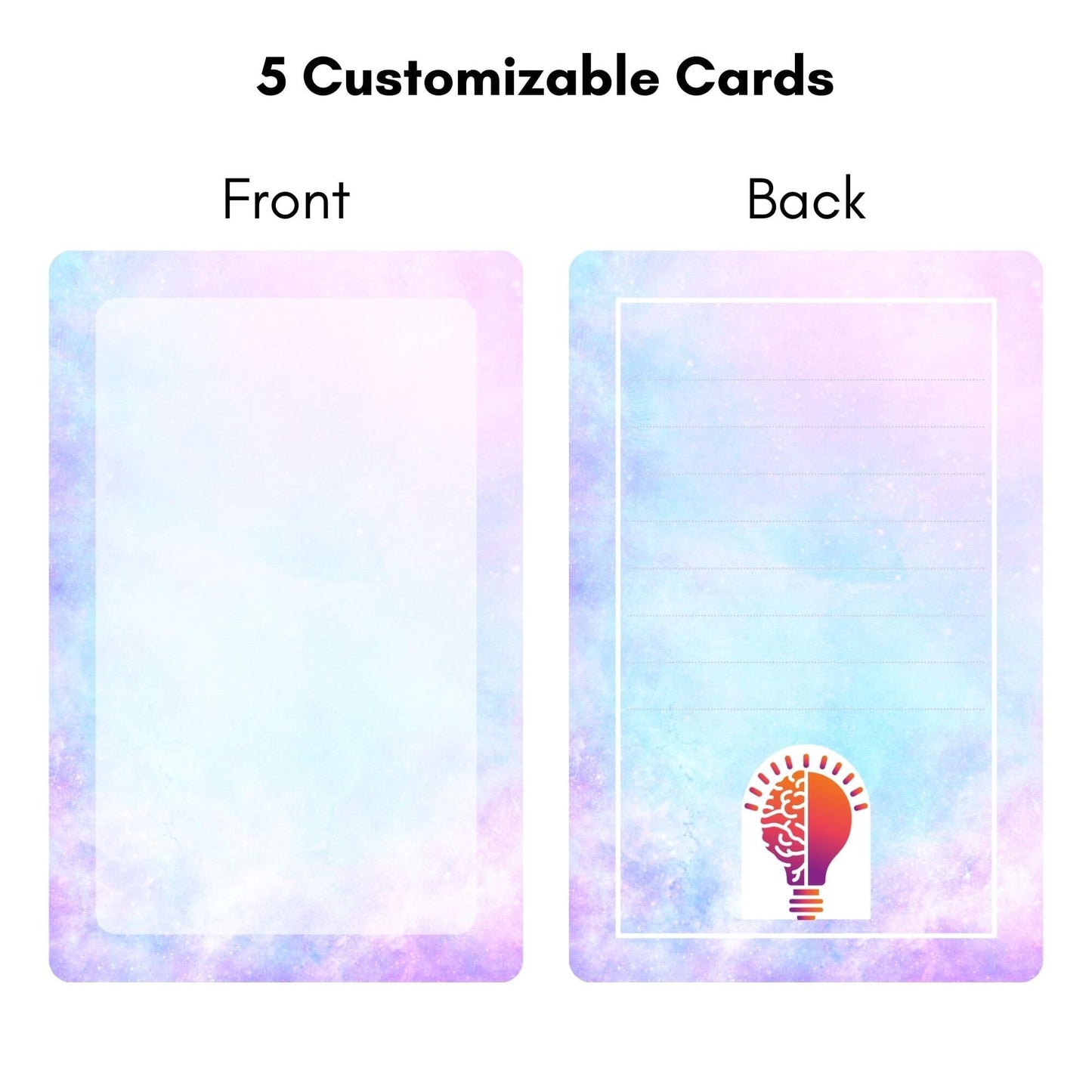 50 Positive Affirmation Cards with Wooden Stand - Daily Mindfulness, Gratitude & Inner Peace Practices | Self-Care & Inspirational Gifts for Women, Men (Includes 5 Blank Cards)