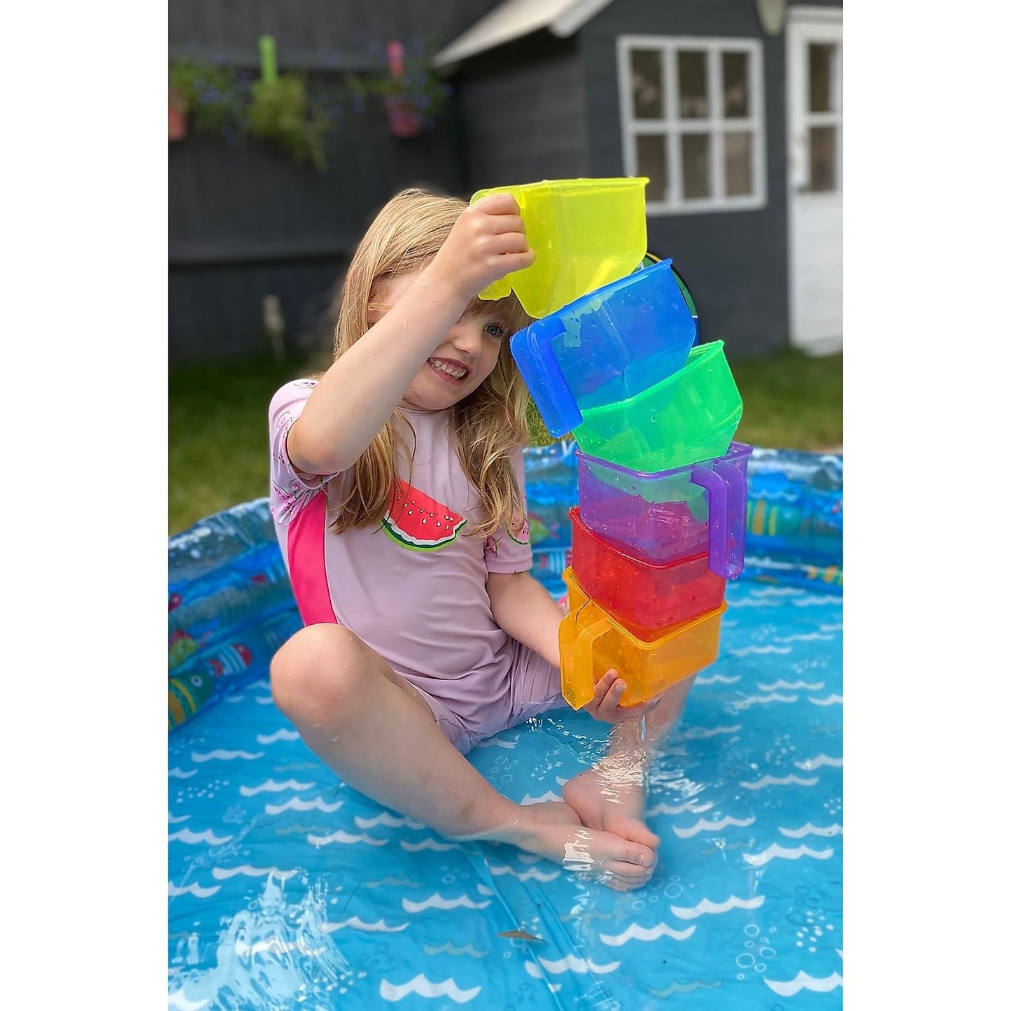 TickiT Translucent Colour Funnels, Messy Play, Water & Sand Play Toys, Sensory Toys