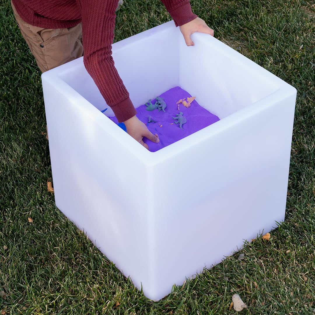 TickiT Sensory Mood Play Cube, LED Colour-Changing Sensory Light Table, Messy Play