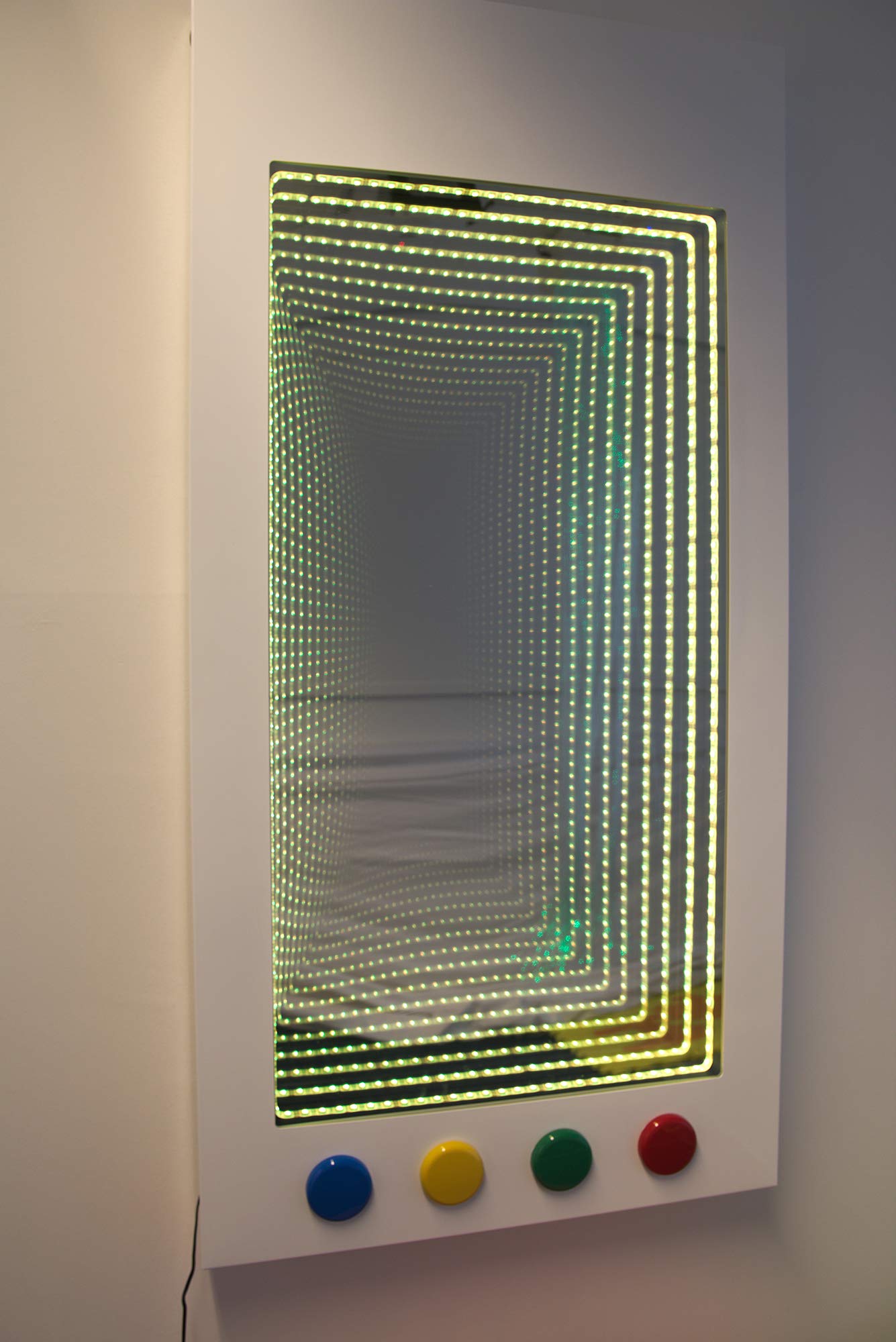 Office Needs Direct Interactive SEND Sensory LED Infinity Wall Panel with built in buttons 1200 x 600mm