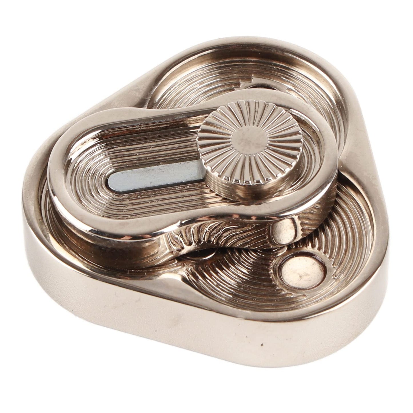 Metal ADHD Push Slider with Stress Relief for Autism Anxiety, Portable Spiral Rotation Fidget