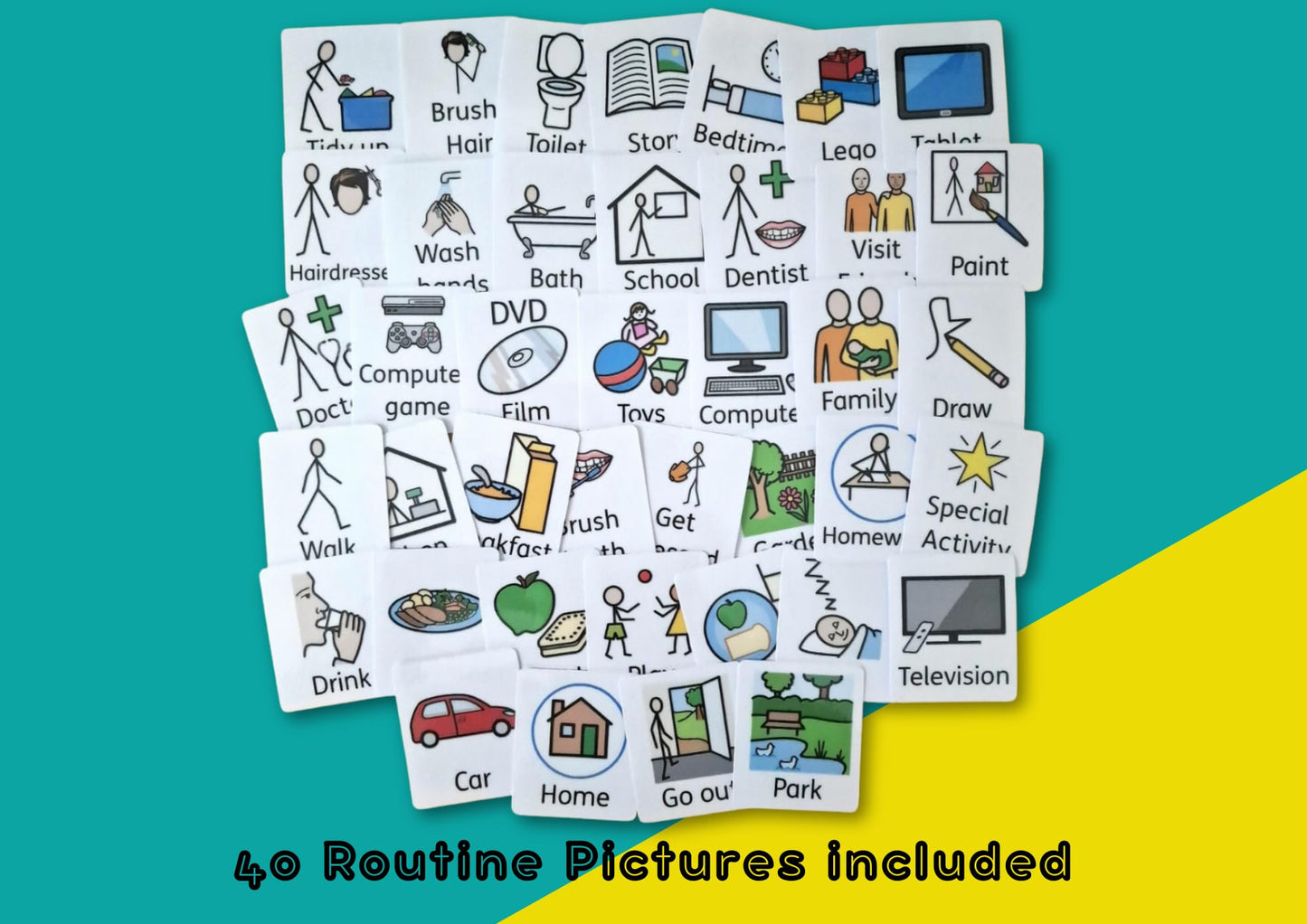 Learning Fun Resources Bumper Pack Of Communication Cards - SEN/Autism - with 140 Communication cards - 4 communication boards