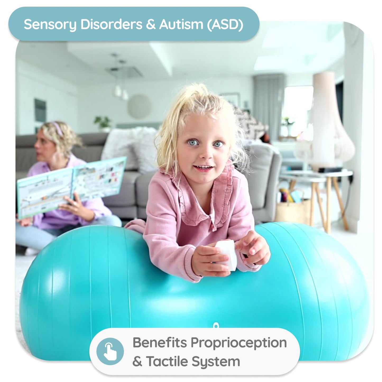 BABYGO® Peanut Ball for Kids Children | Autism Therapy Calming Development Activities