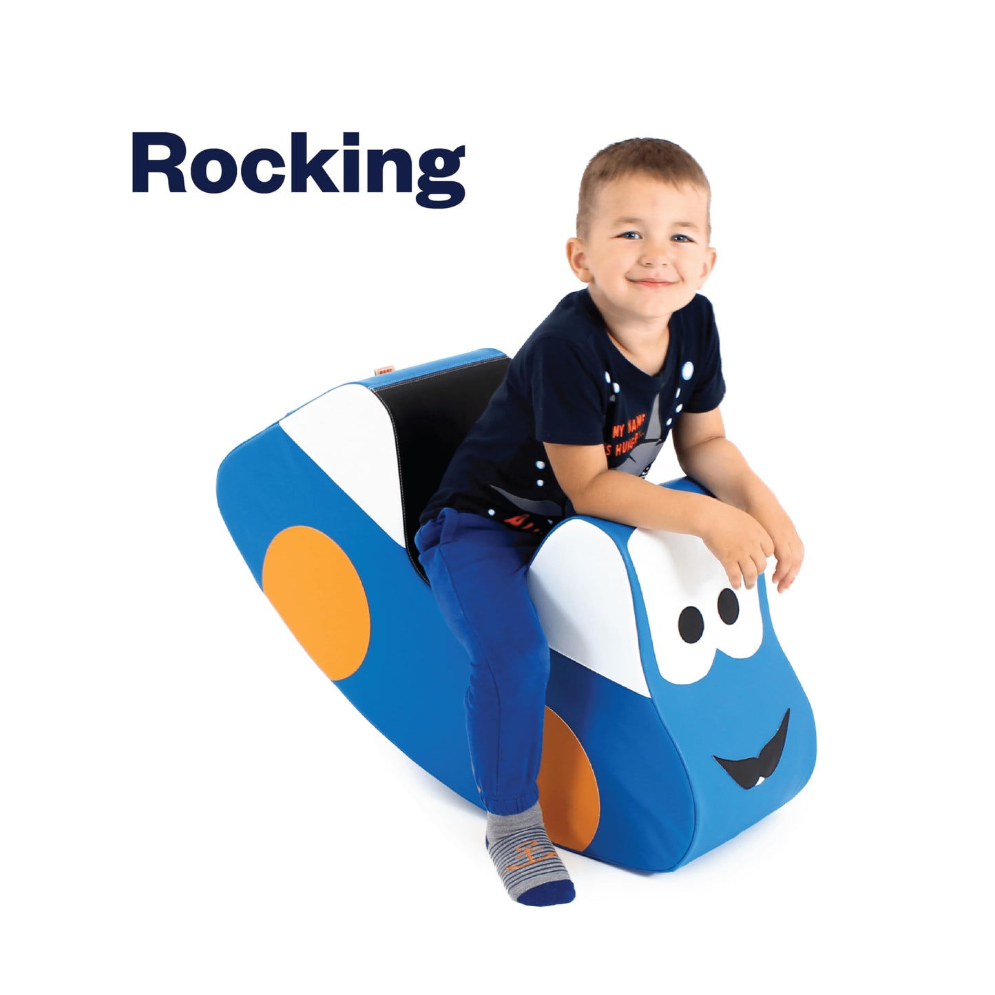 IGLU Ride on Rocking Toy Car Soft Play Shape - Blue