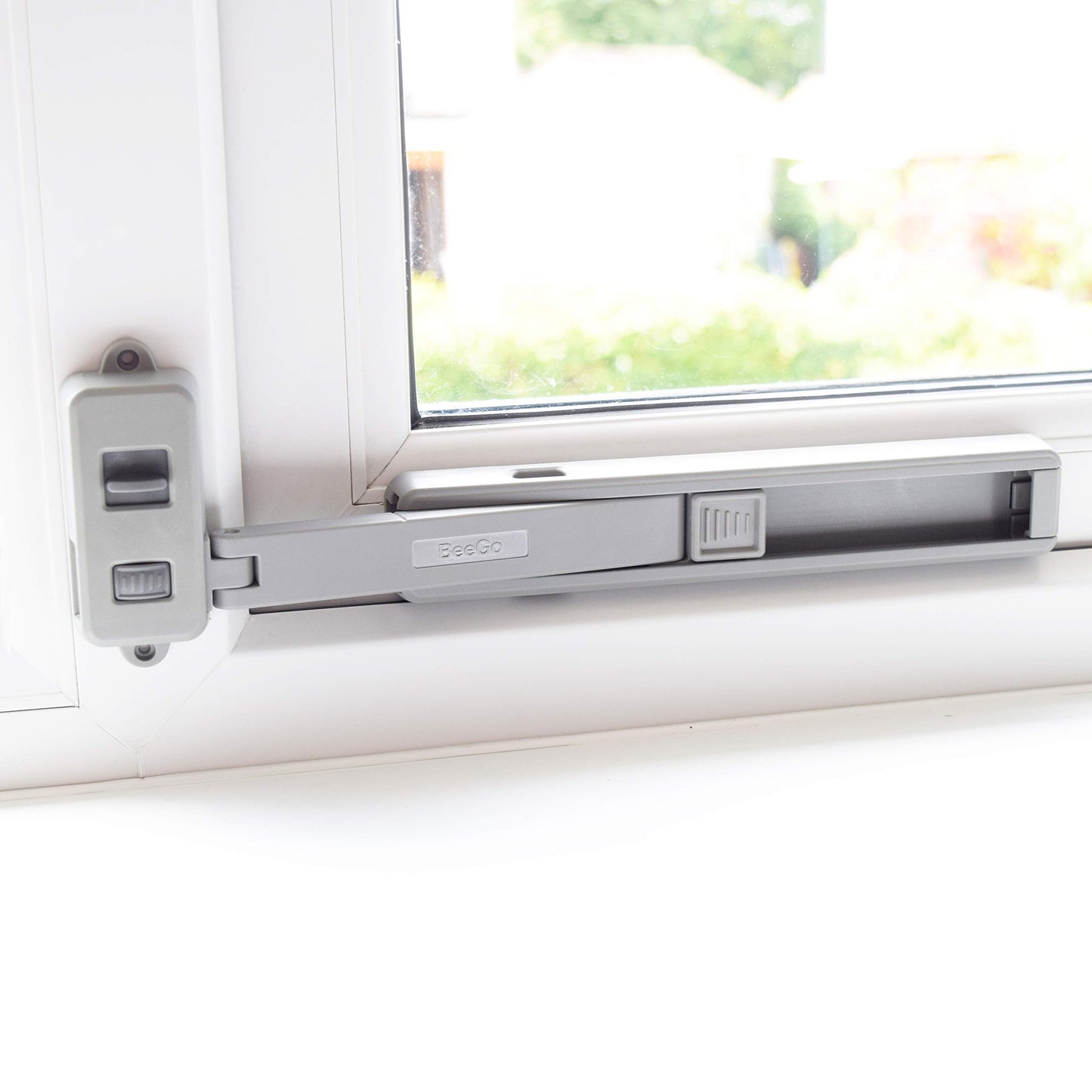 BeeGo® 1 Pc Child Safety Window Locks & Restrictor – Effective Child Proof Protection for UPVC & Standard Windows, Ideal for Preventing Accidents with Kids & Pets, Grey