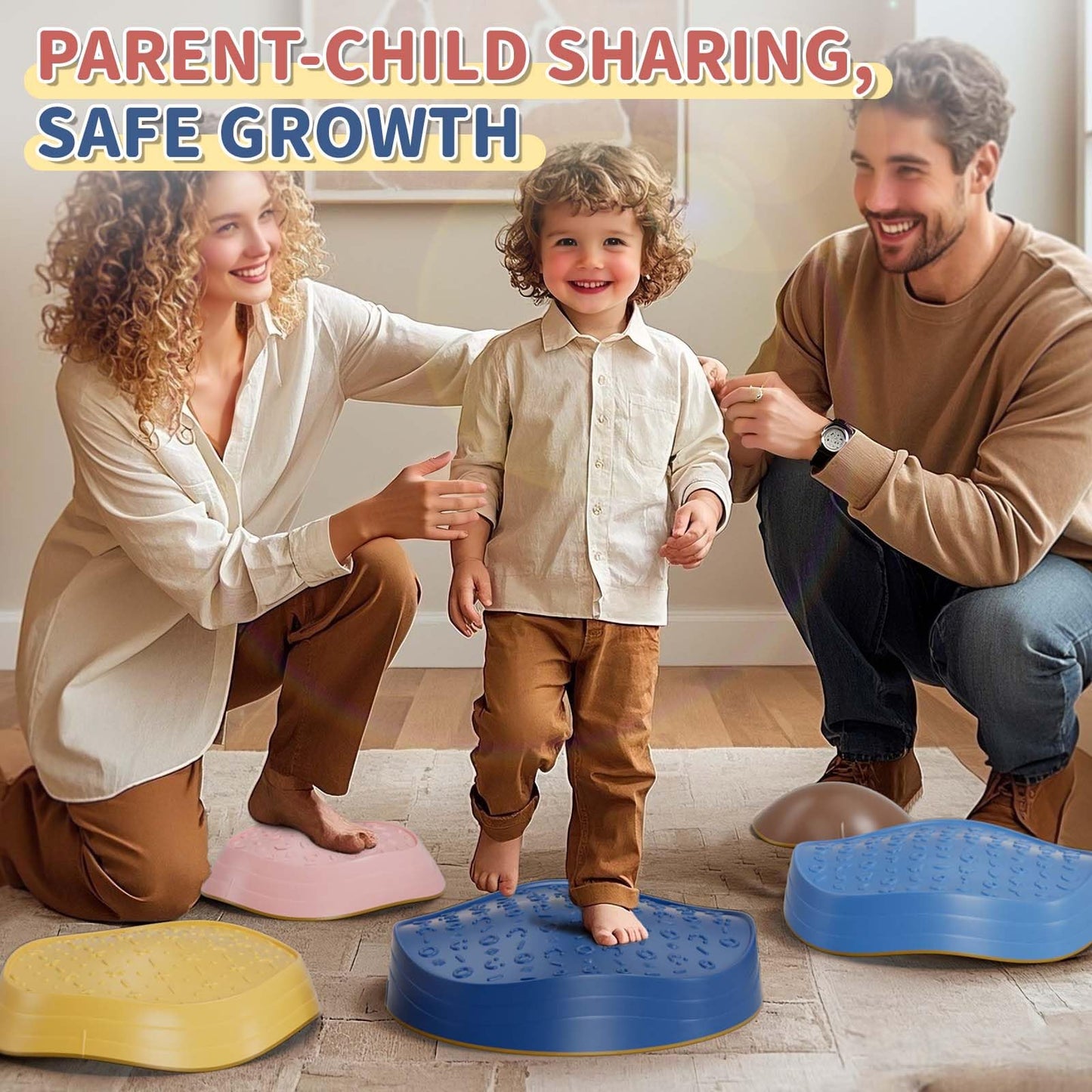 KidBloom Balance Stepping Stones Kids, Sensory Toys for Autism, Indoor & Outdoor Toys for Toddlers