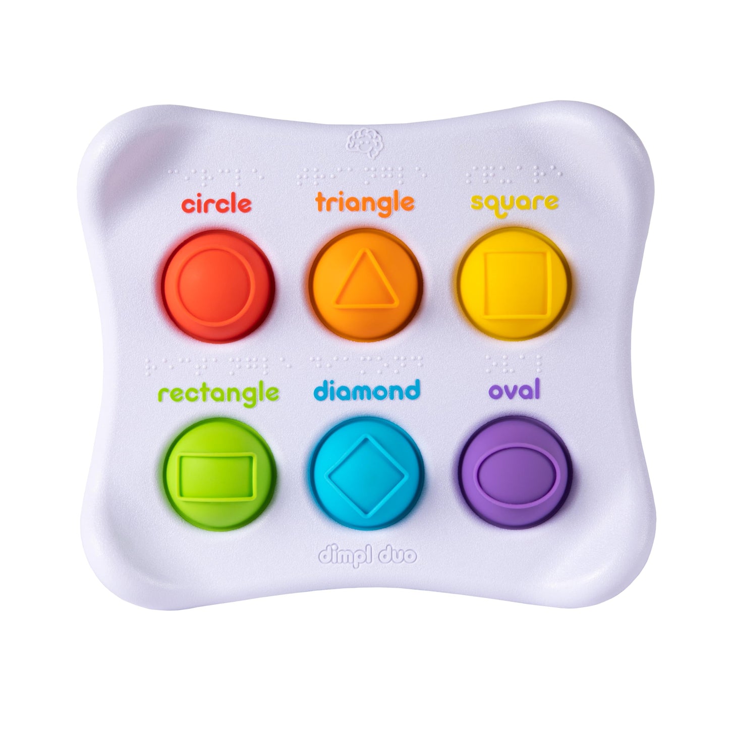Fat Brain Dimpl Duo, Early Development Sensory Toy, Push and Pop, Colourful for Boys & Girls Aged 12 Months+
