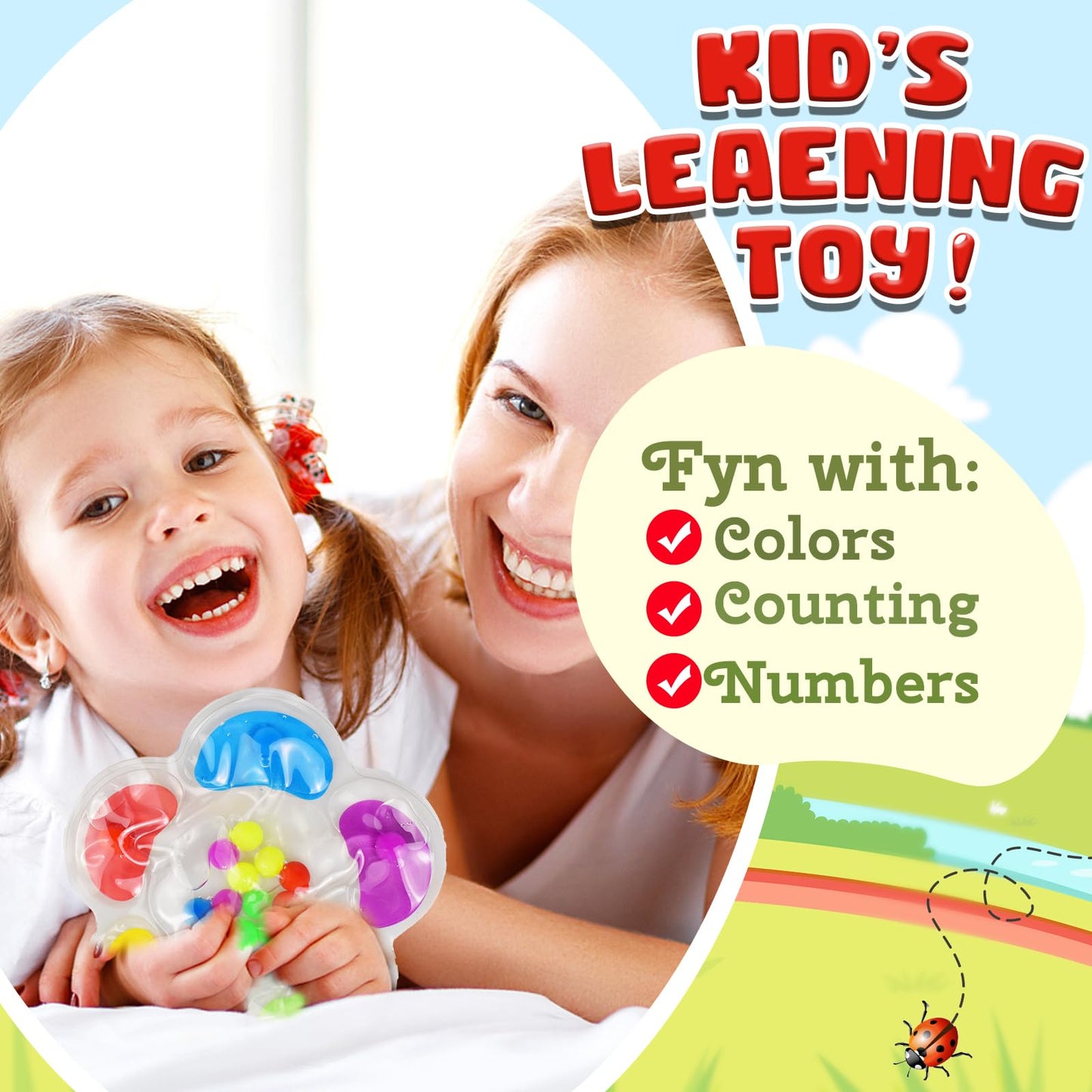 Colour Sorting Toys for Toddlers 3-6 Year Old Toddler Sensory Fidget Toys for Autism Fine Motor Skills