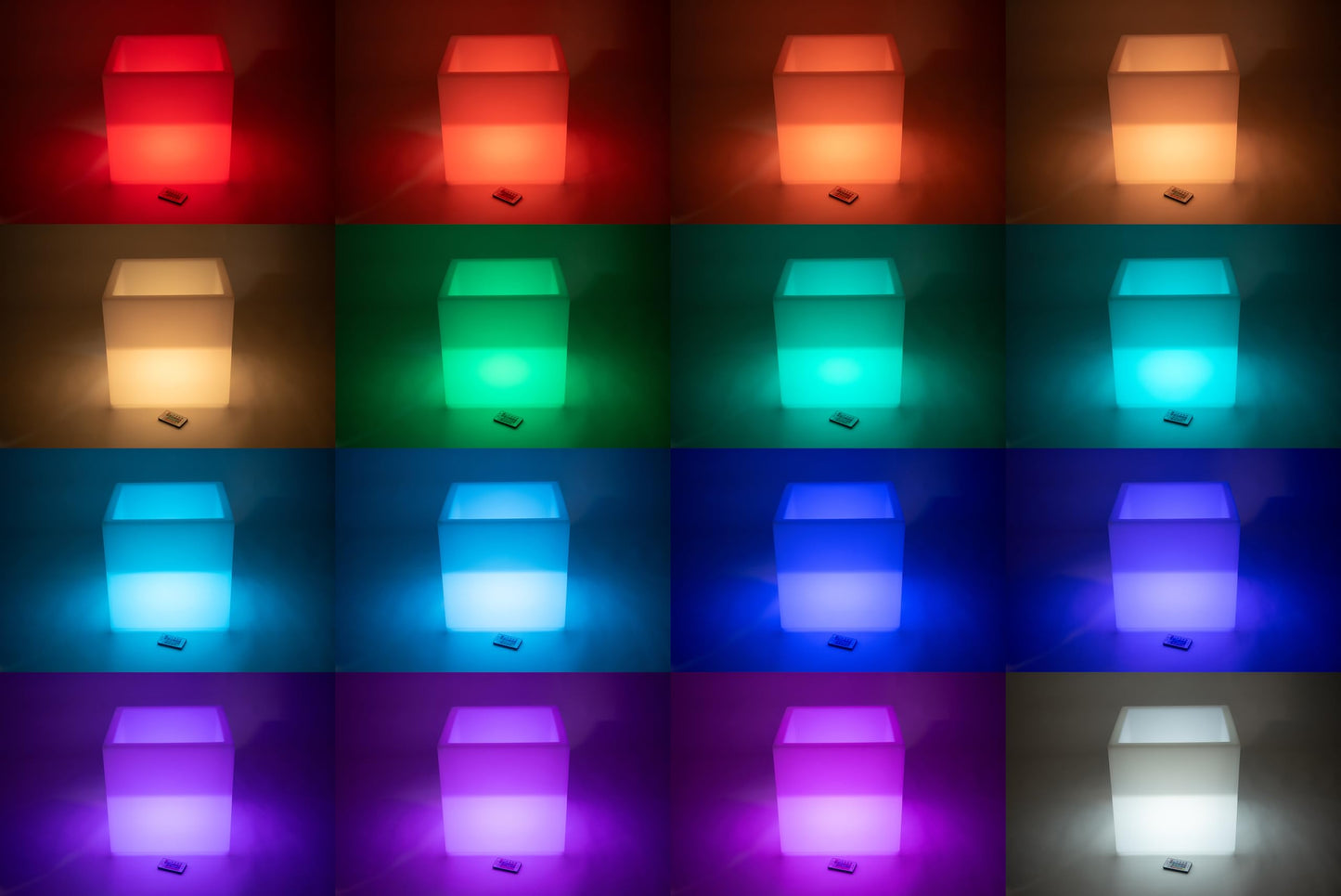 TickiT Sensory Mood Play Cube, LED Colour-Changing Sensory Light Table, Messy Play