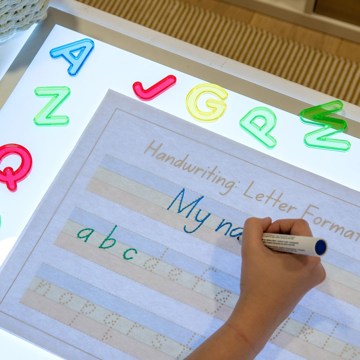 tickit A3 Colour Changing LED Light Panel – Sensory & Educational Toy for Kids, Portable, A+ Energy Rated, for Early Years, STEM, Classroom & Home Learning