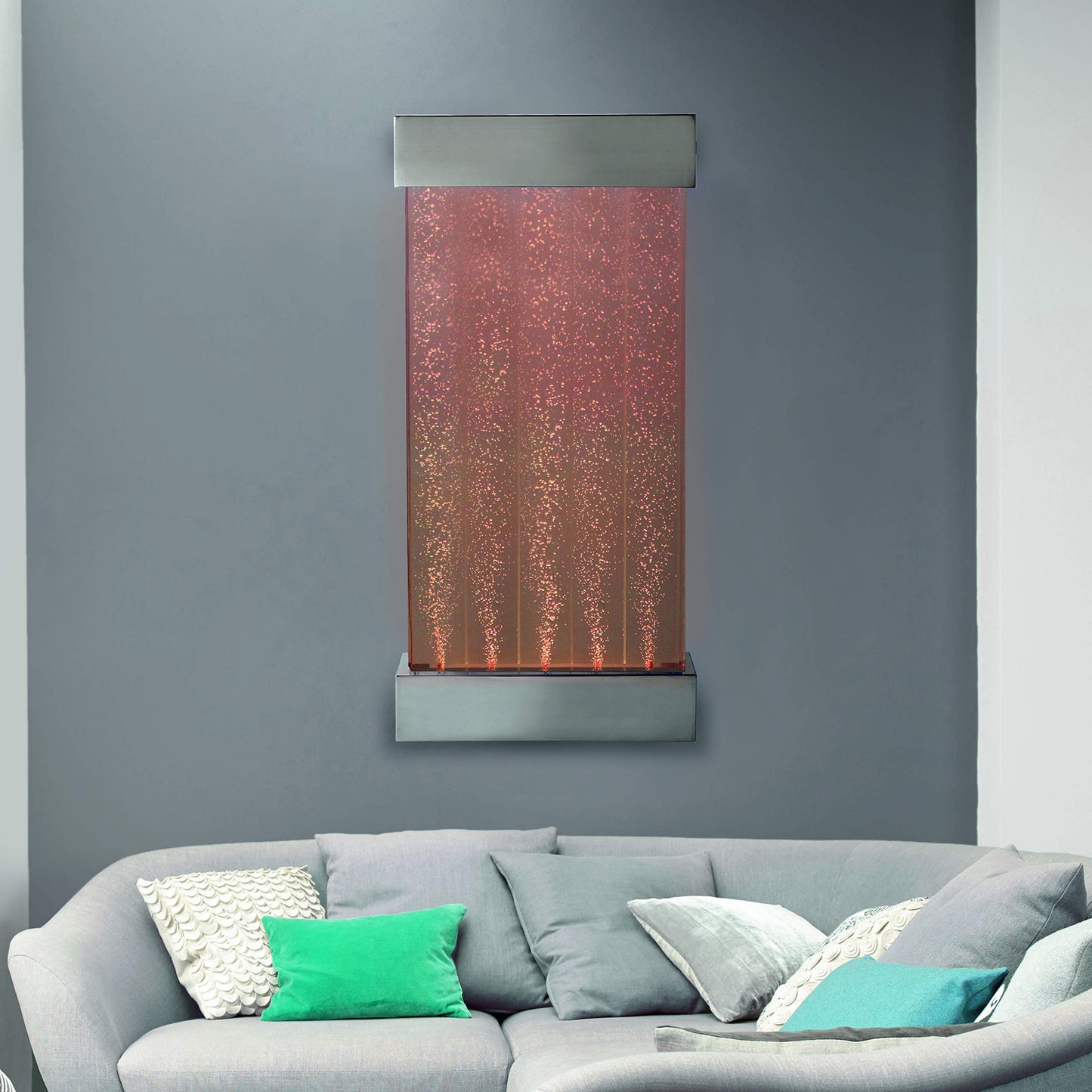 Wall Hanging Colour Changing Bubble Wall 1.25 meters LED Sensory with Remote Control by Playlearn …