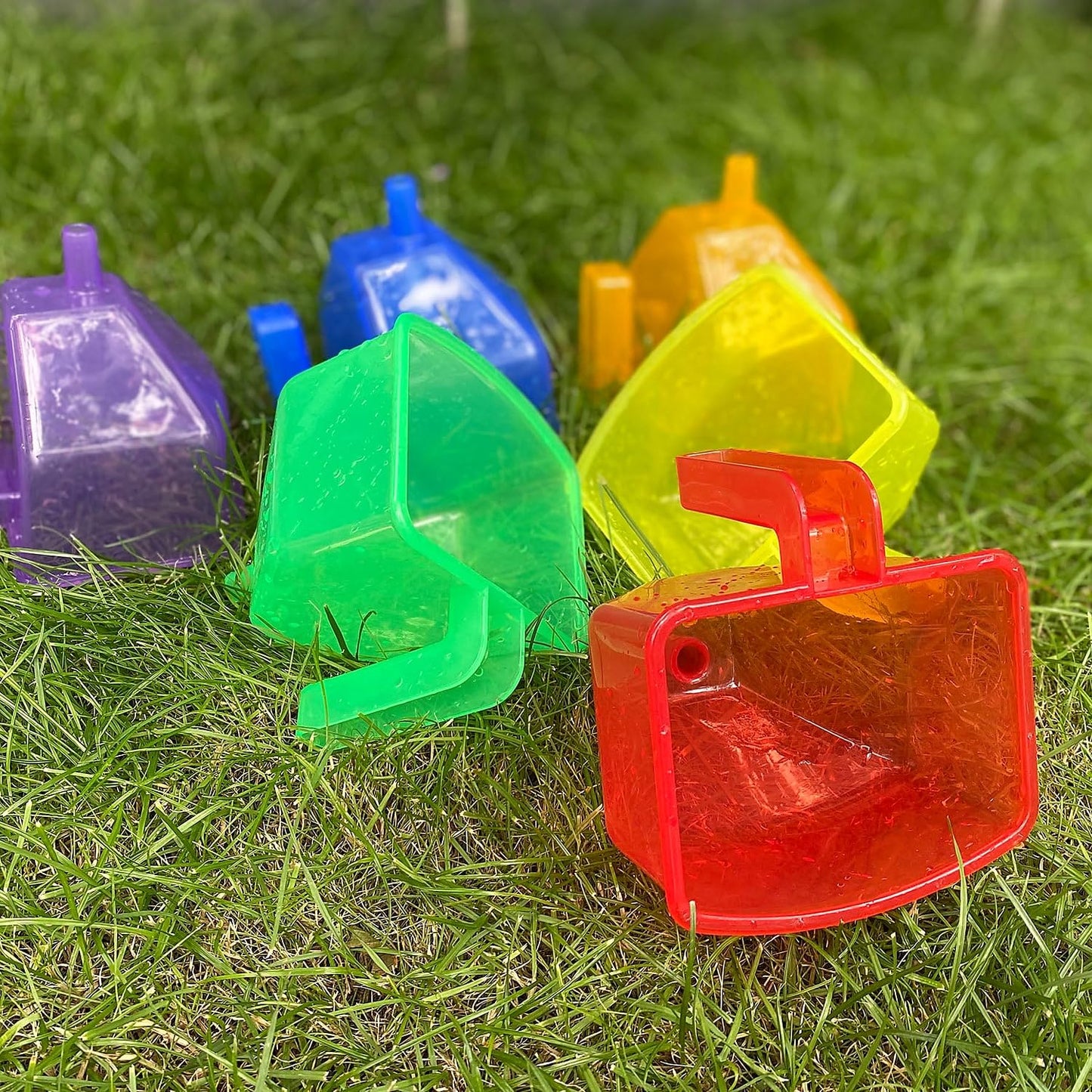 TickiT Translucent Colour Funnels, Messy Play, Water & Sand Play Toys, Sensory Toys