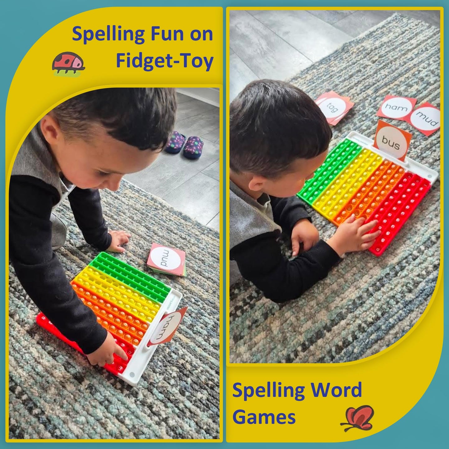 Sensory Junction CVC Word Games ā Learn to Read Fast with 88 Phonics Cards ā Multisensory Early Reading Game for Ages 3-7 ā Homeschool & Classroom Literacy Toy for EYFS, Reception & KS1