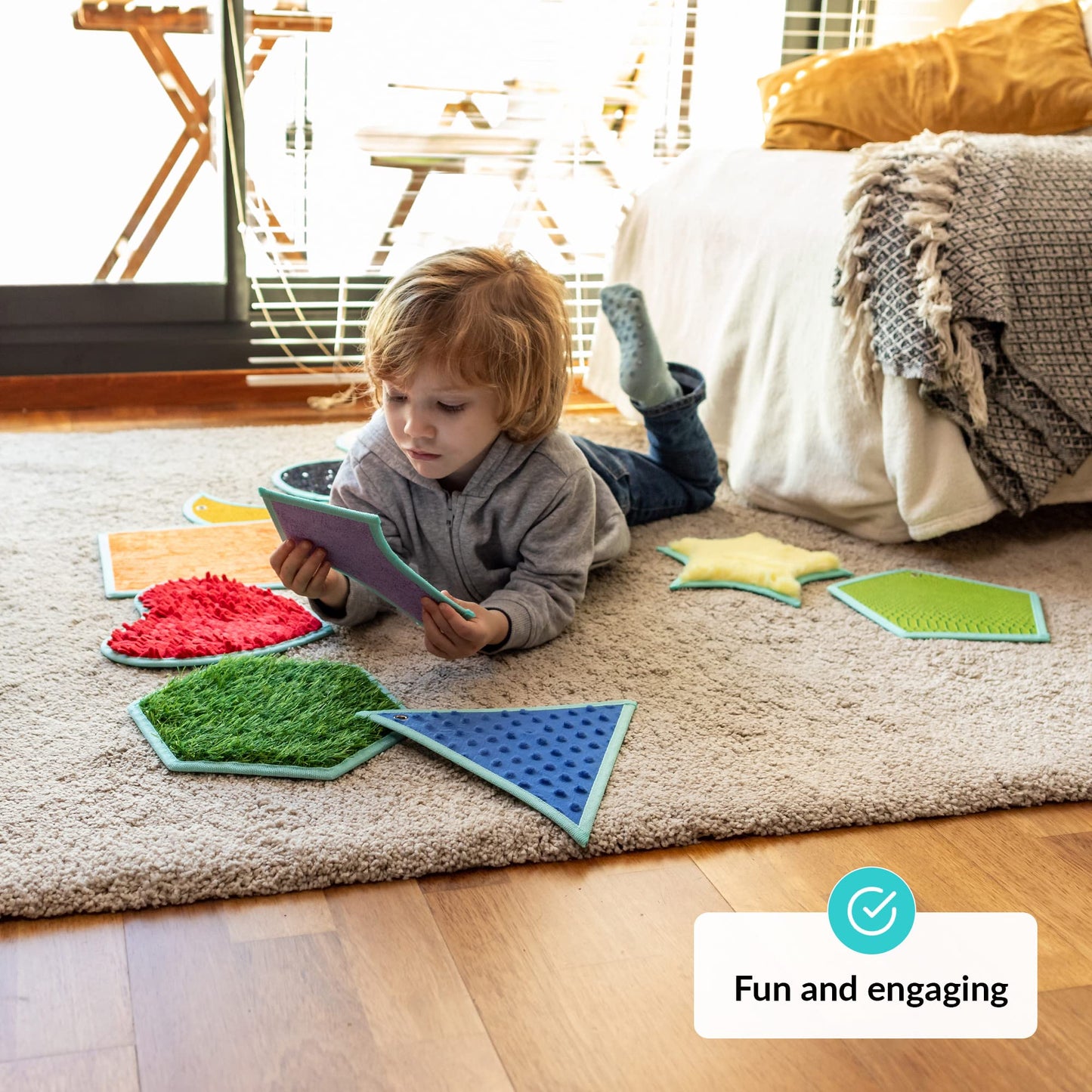 Sensory Mats for Autistic Children | Sensory Tiles for Kids | Sensory Wall Panel | Multi-Sensory Exploration