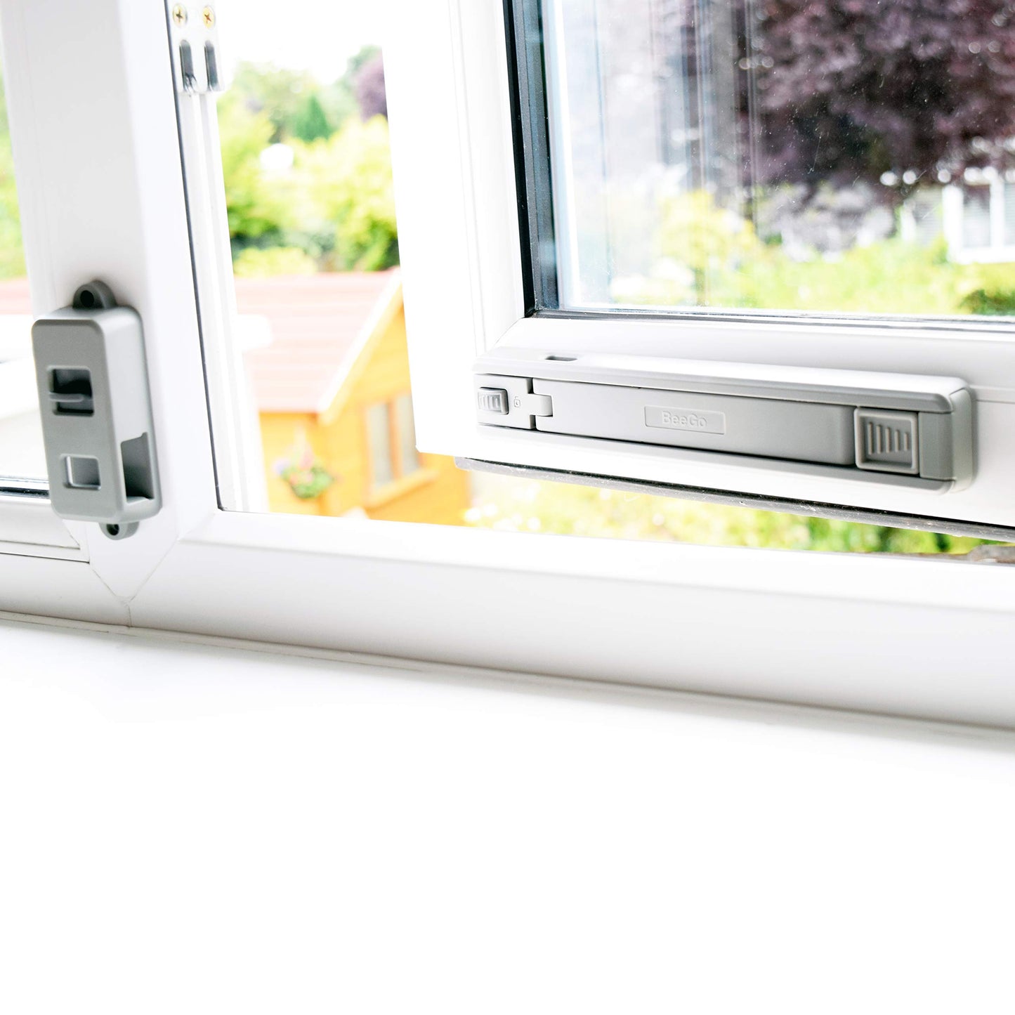 BeeGo® 1 Pc Child Safety Window Locks & Restrictor – Effective Child Proof Protection for UPVC & Standard Windows, Ideal for Preventing Accidents with Kids & Pets, Grey