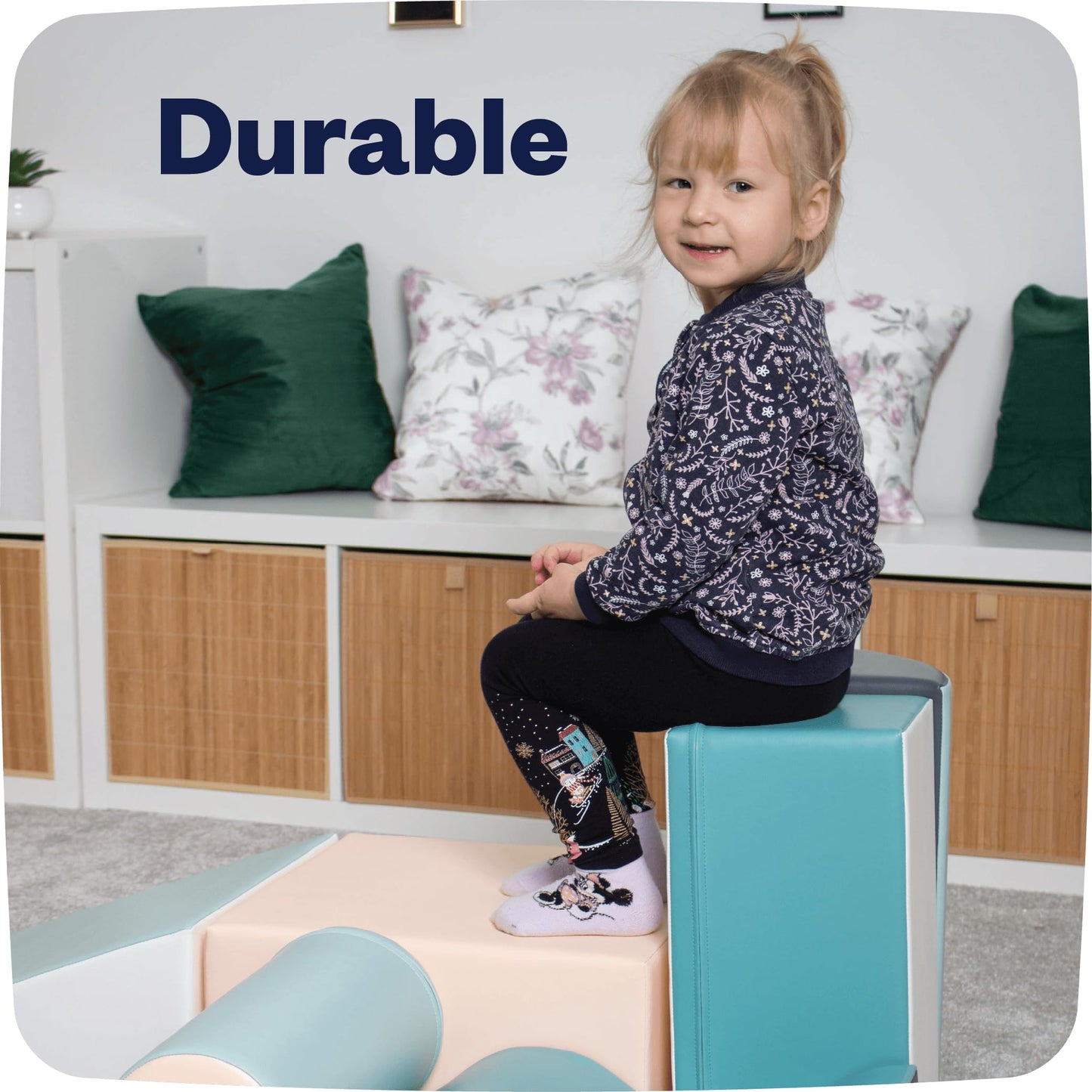 IGLU Soft Play Discoverer set Equipment XL - 7 Shape Set for toddlers for climbing and adventur (XL, pastel colors)