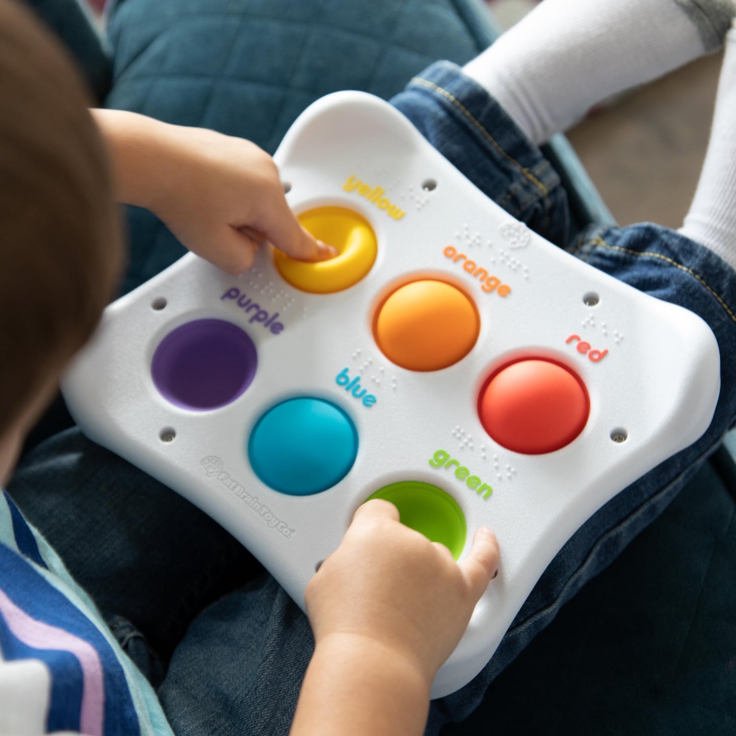 Fat Brain Dimpl Duo, Early Development Sensory Toy, Push and Pop, Colourful for Boys & Girls Aged 12 Months+